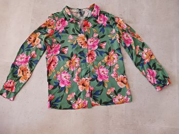 chemisier fluide fleuri taille XS Zara Trf Collection Neuf