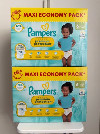 140 couches Pampers premuim taille 6