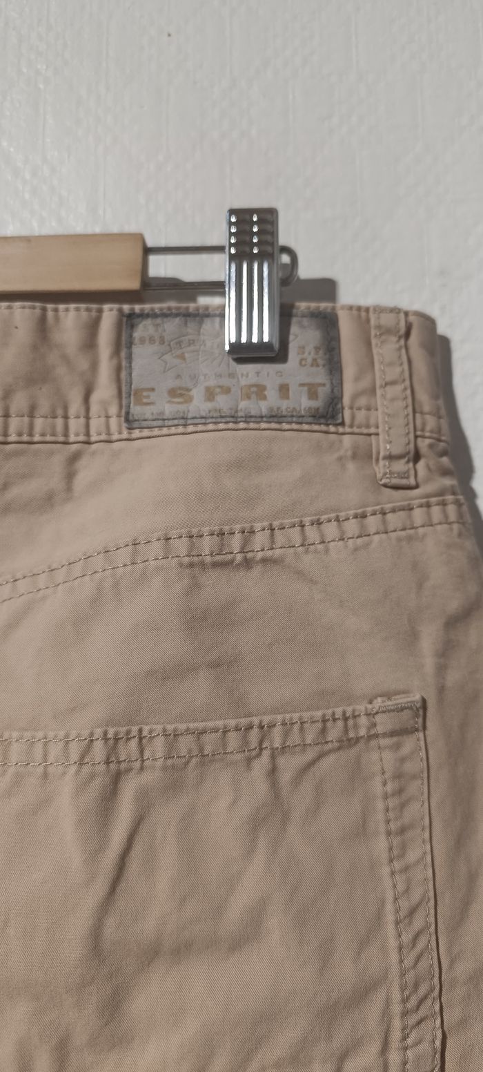 Pantalon beige coupe droite – ESPRIT – Taille 31/34 - photo numéro 4