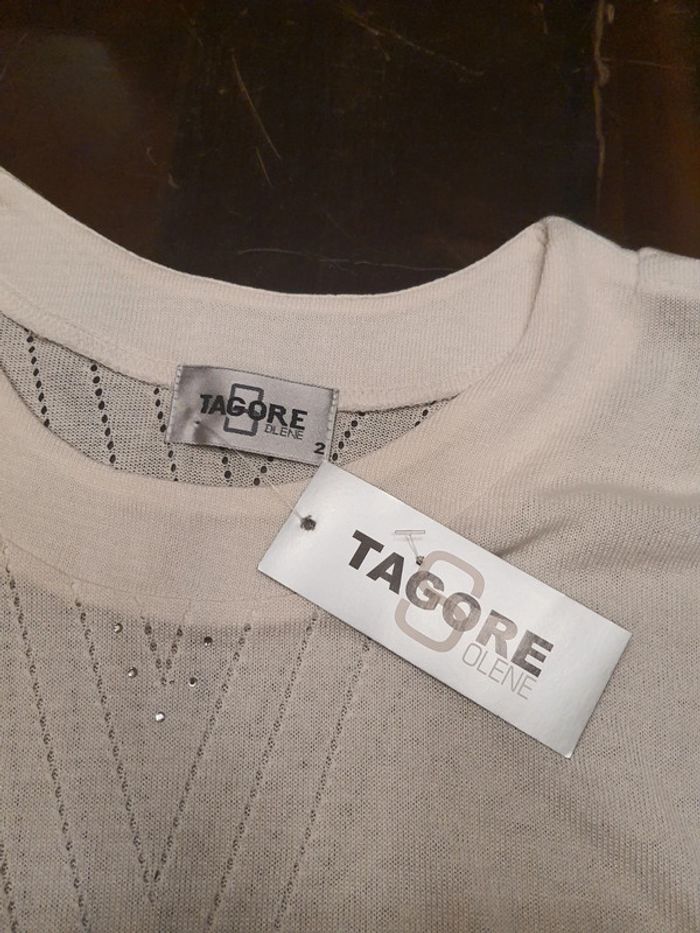 Blouse crème Tagore Elene neuf taille L 40 - photo numéro 14