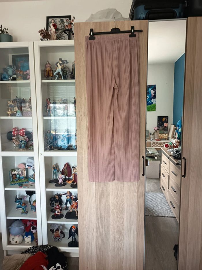 Pantalon fluide rose pâle - Taille L/XL - photo numéro 4