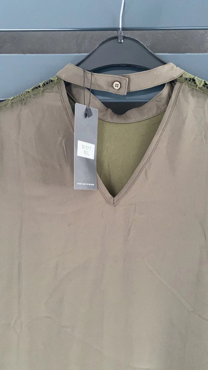 Robe kaki neuve taille M/L - photo numéro 6