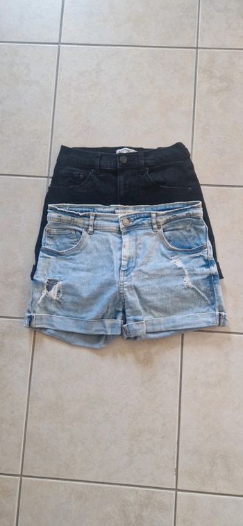Lot de 2 shorts en jeans