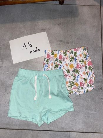 Lot de 2 shorts