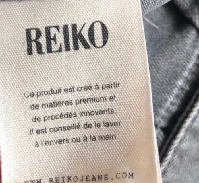 Jeans Reiko taille W27 Gris Anthracite Noir délavé comme neuf - photo numéro 2