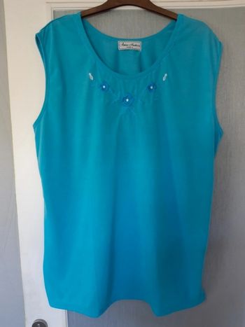Tee-shirt Anne Fashion turquoise Taille L