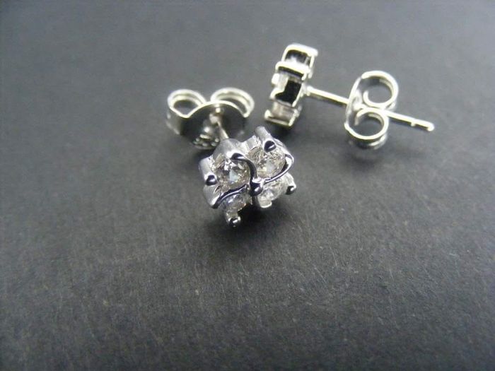 Boucle d oreille argent fleur - photo numéro 3