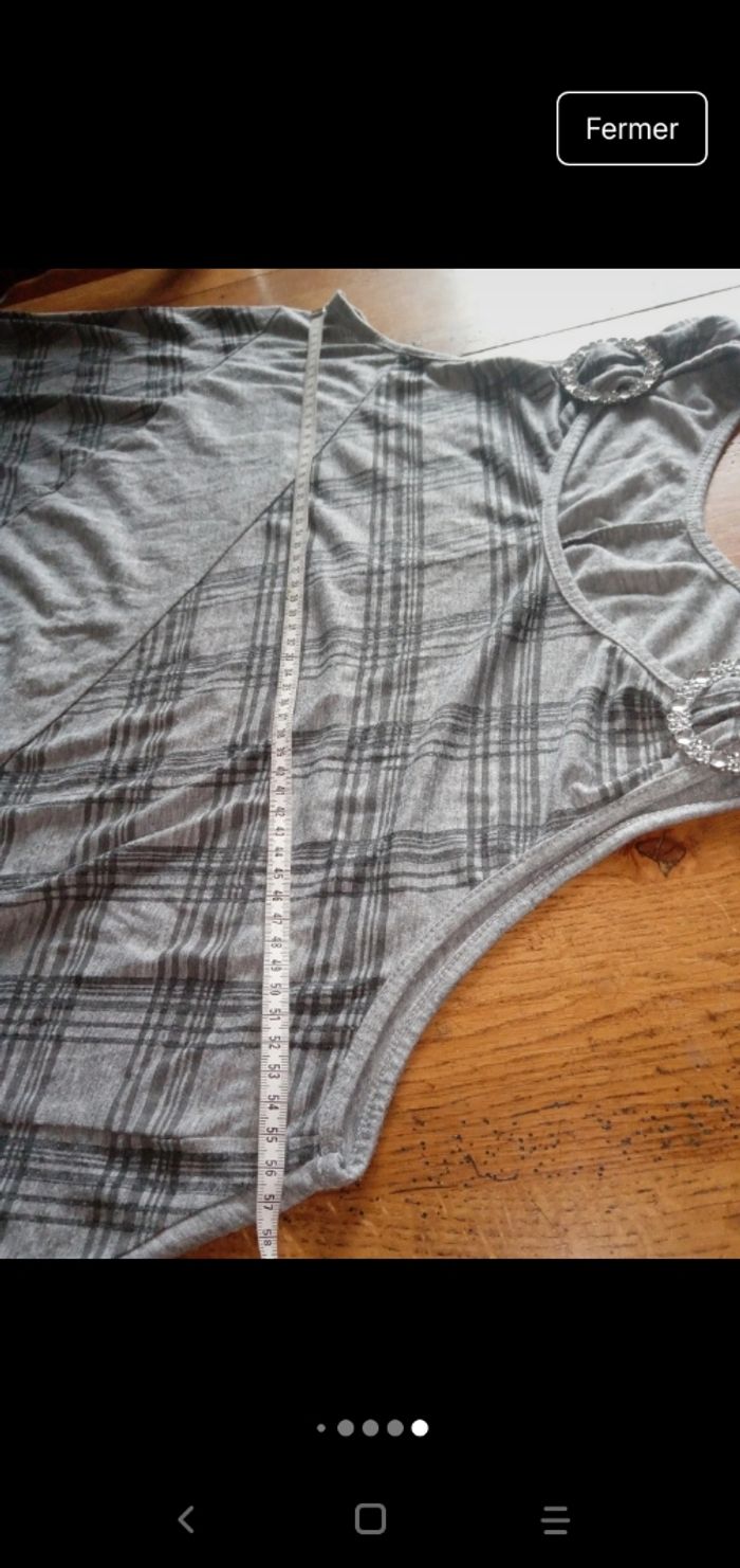 Haut tunique, taille 5 avec strass en 48/50 - photo numéro 7