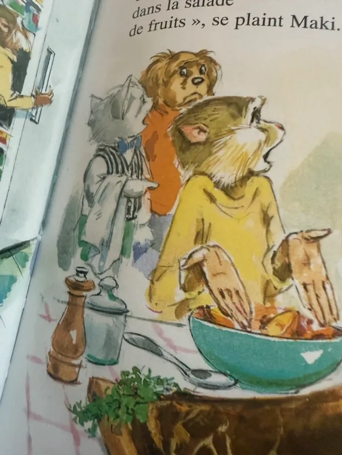 Caroline et les Vagabonds livre chien lion singe brigands SDF sans abris Pierre Probst - photo numéro 6