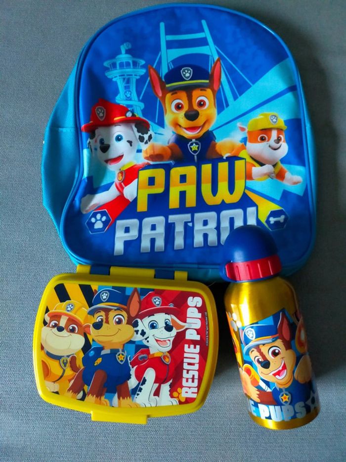 Pack rentrée Paw Patrol – Sac à dos + Boîte à goûter + Gourde - photo numéro 6