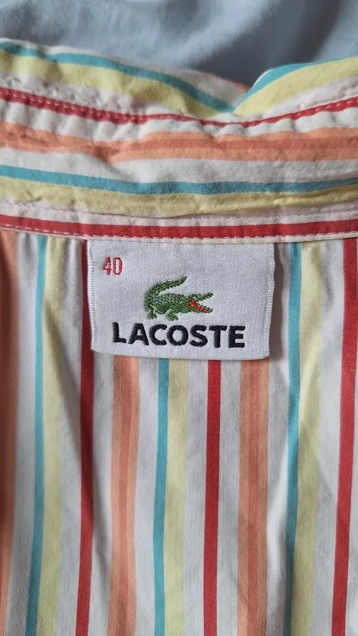 Chemise Lacoste vintage manches courtes - photo numéro 4