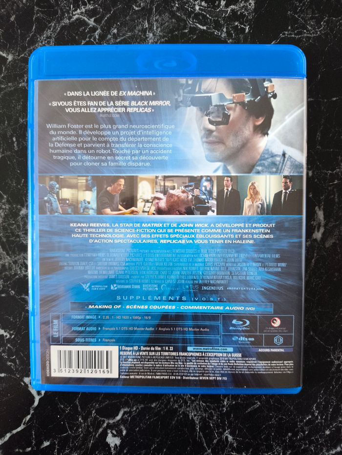 Replicas en Blu-ray - photo numéro 2