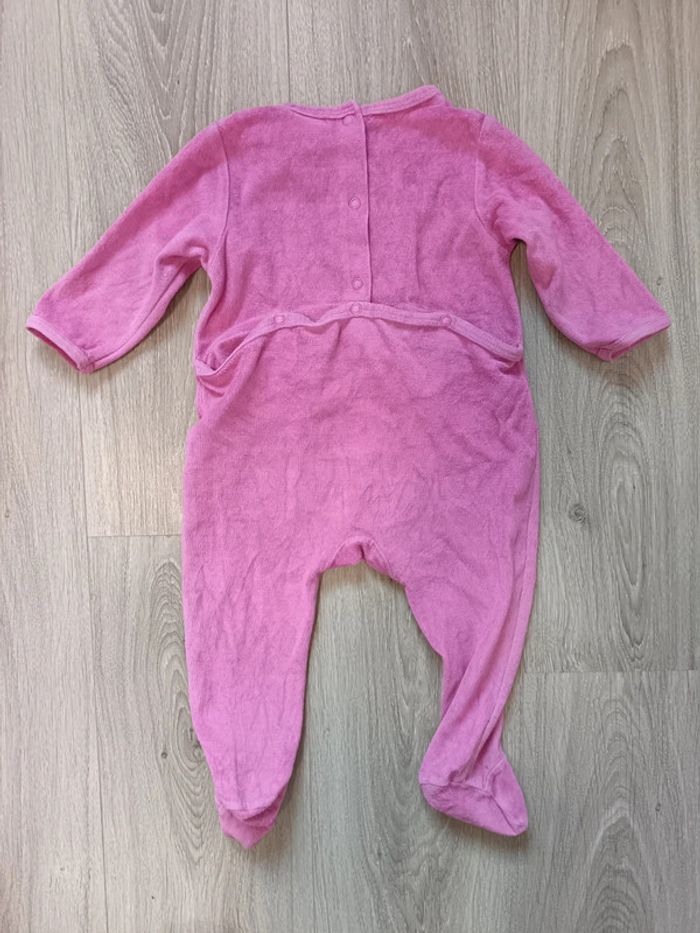 Lot pyjamas velours 1 pièce roses fille 12 mois - photo numéro 14
