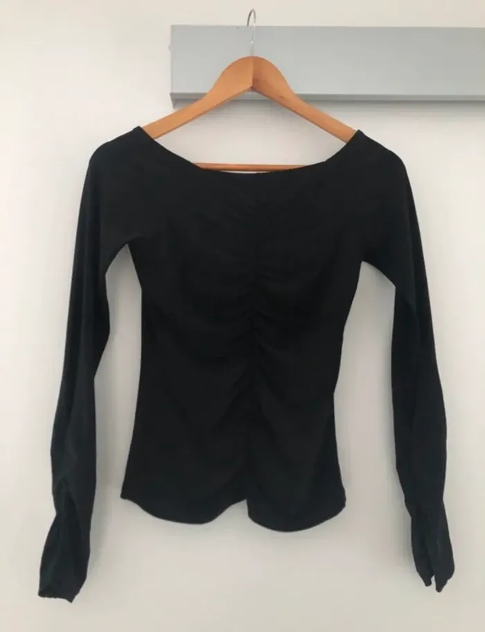Pull léger noir Cécilia taille S Y2K vintage rétro - photo numéro 6