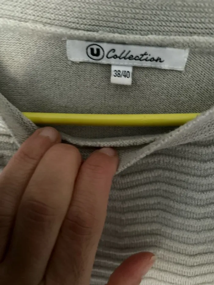 Pull gris - photo numéro 3