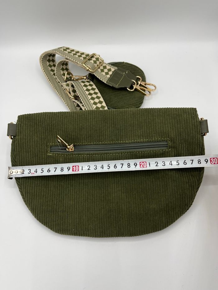 Sac banane bandoulière velours - photo numéro 7