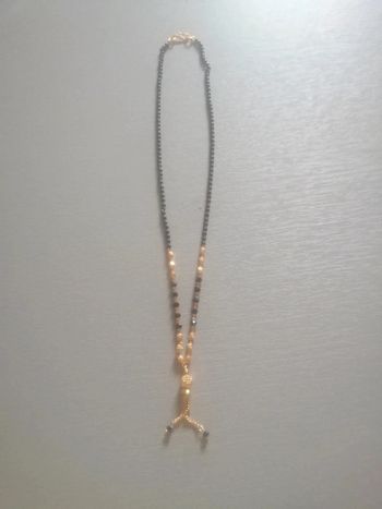 🌸Collier noir et doré #vintage #années80 "Boutique Parisienne" 🌸