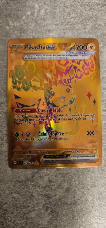 Lot de 2 cartes Pokémon Pikachu EX