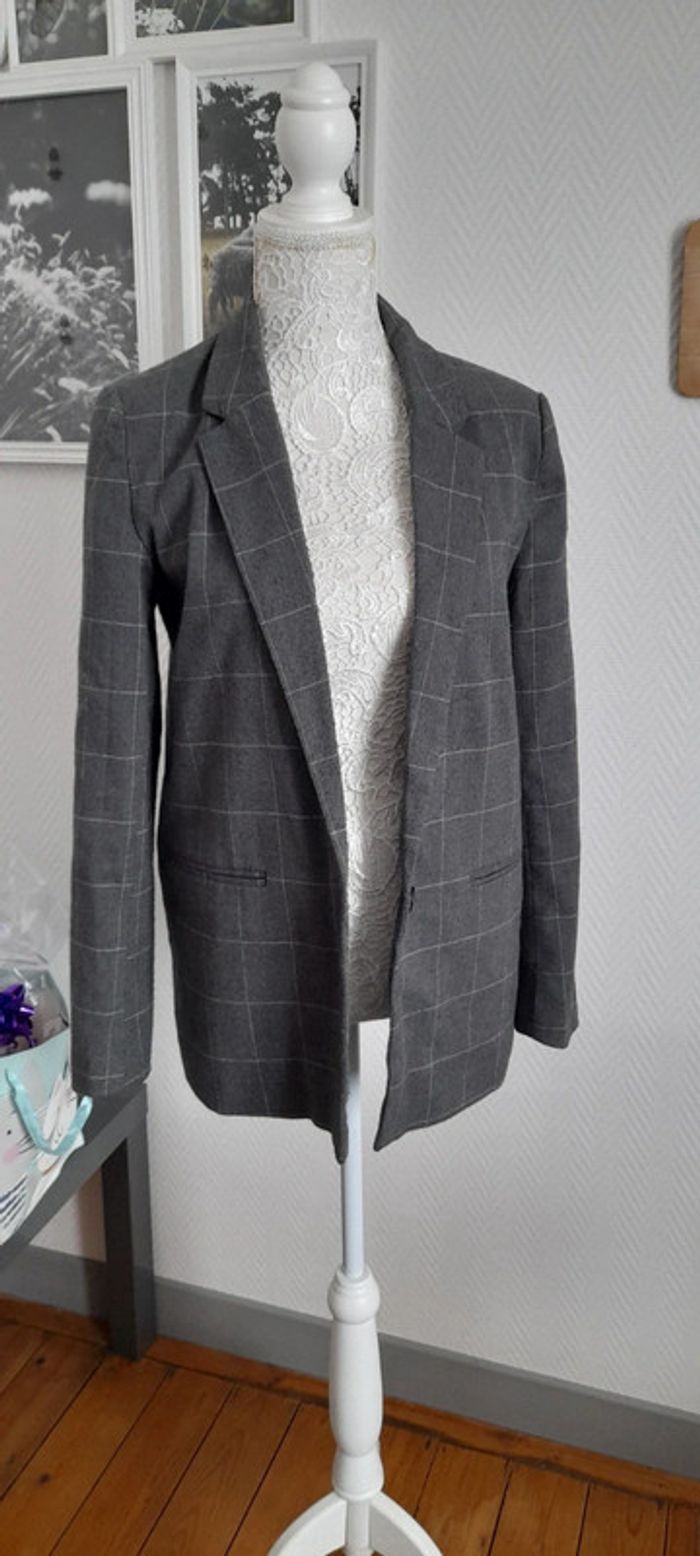 Veste tailleur Pimkie taille 38 femme epaisse gris