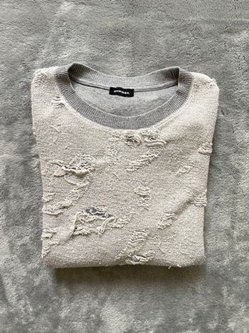 Sweat Diesel Destroy doublure argentée & piercing - Taille M