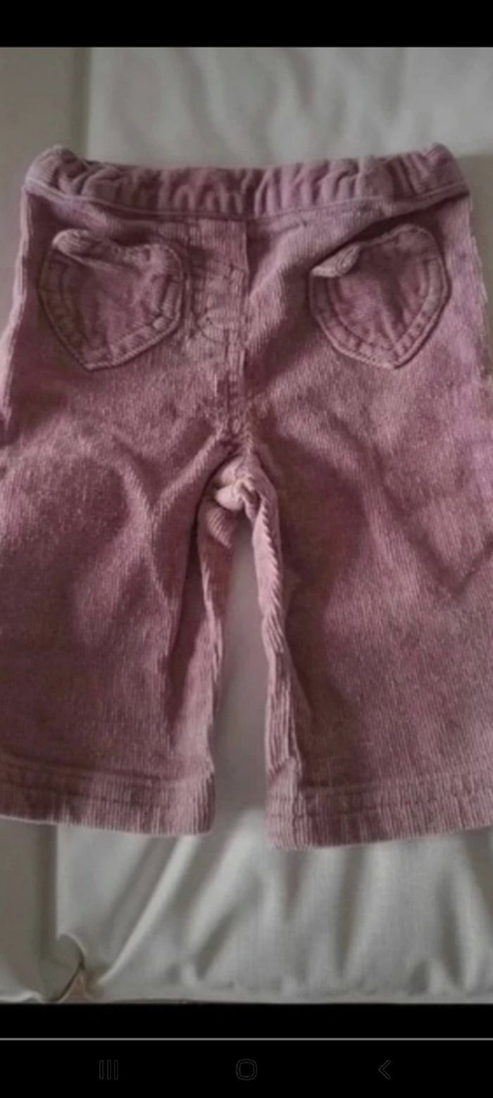 Pantalon effet velours