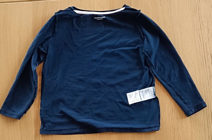 T-shirt manches longues Vertbaudet 4 ans fille bleu marine - photo numéro 9