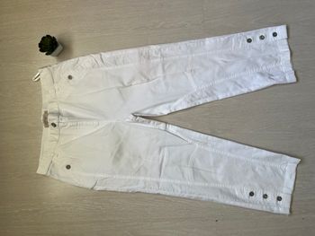 Pantalon léger blanc Lewinger - Détails boutons - Taille 42