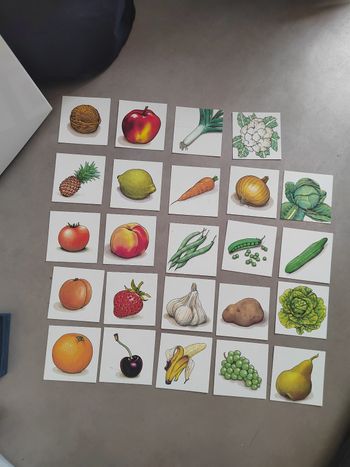 Cartes flash nomenclature fruits et legumes