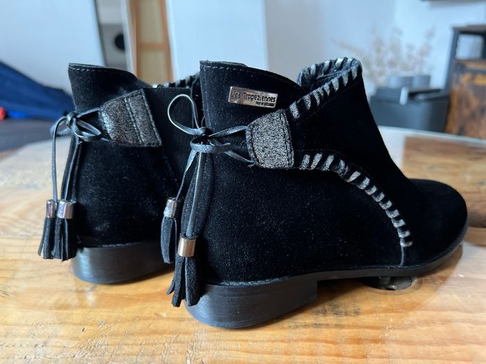 Bottines cuir daim Les Tropeziennes  P-37 - photo numéro 7