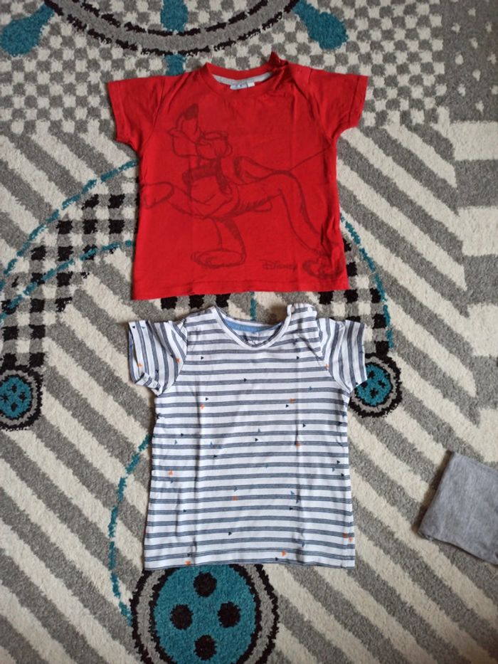 Lot de 2 t-shirts MC - Taille 18 mois