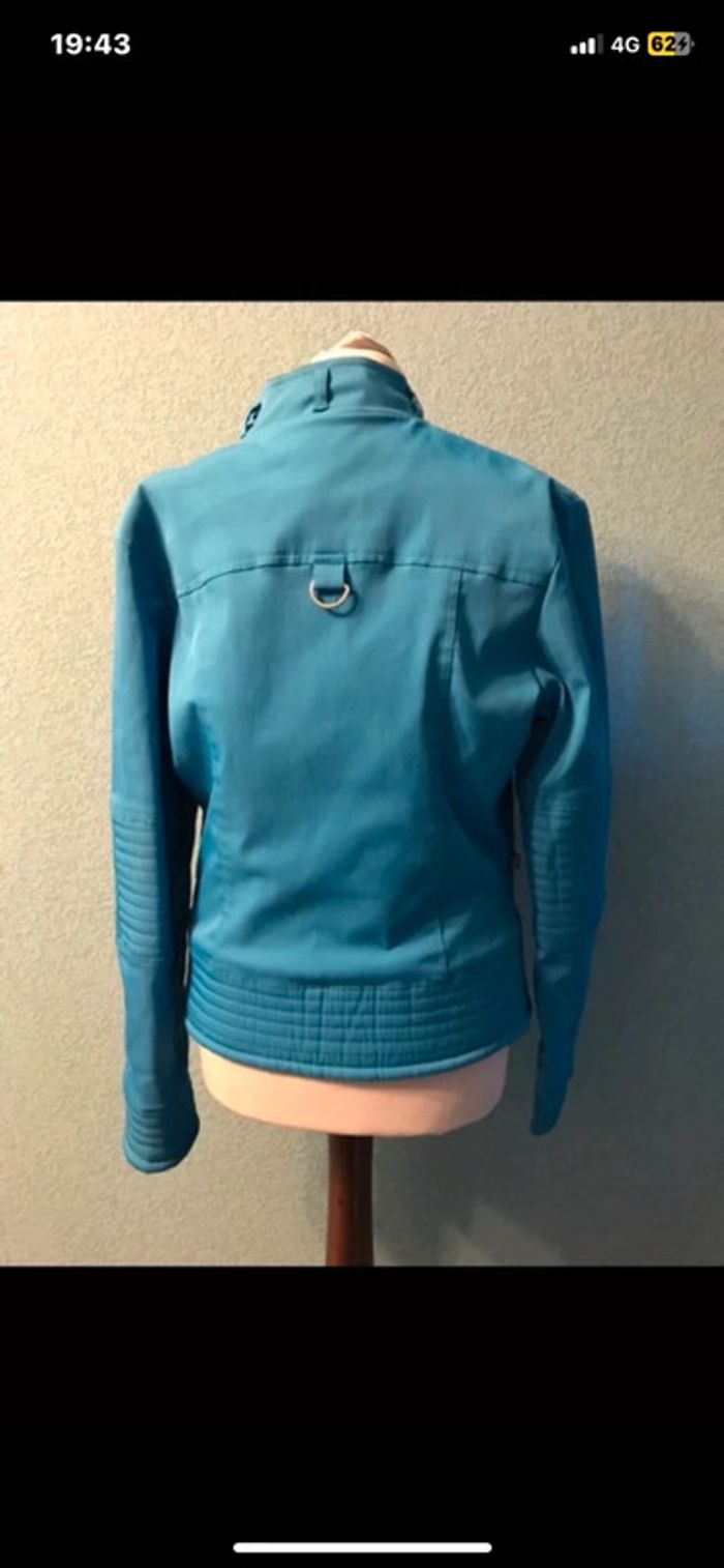 Veste /blouson bleu turquoise - photo numéro 2