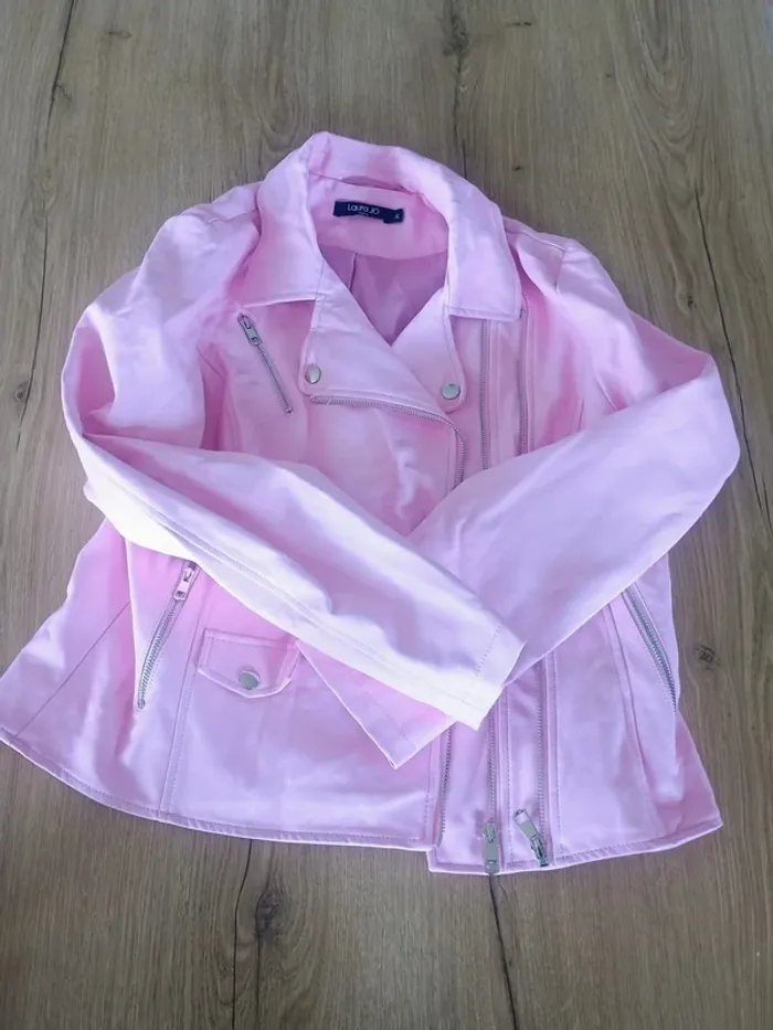 blouson type perfecto rose T42 - photo numéro 6
