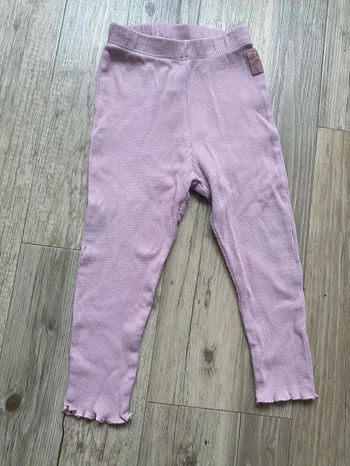 Legging cotelé Zara rose 18/24 mois
