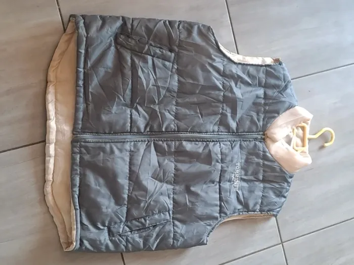 Veste sans manches Gris Beige Torrente Paris Taille L - photo numéro 13
