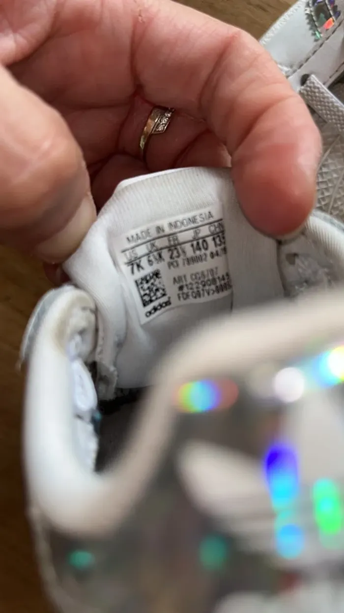 Basket adidas fille lacet élastique taille 23 - photo numéro 5