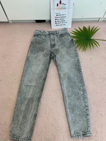 Jean mom gris 36