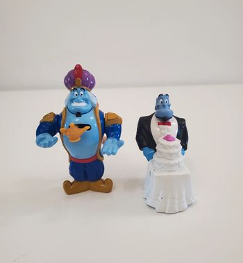 Disney Alladin Lot de 2 Figurines du Génie Disney pour Mc Do Bon état