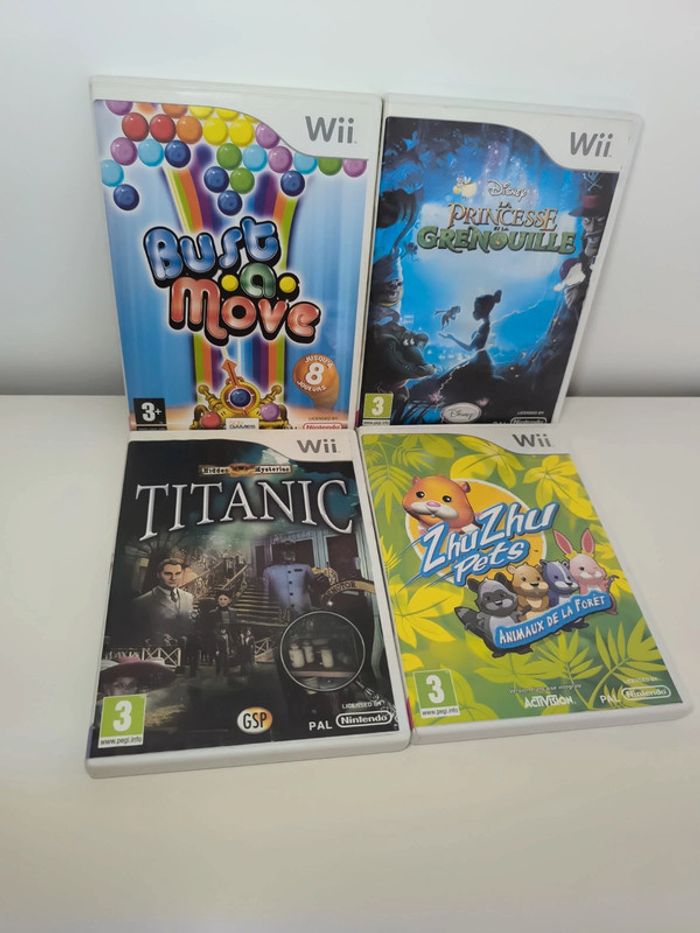 Wii - lot de 4 jeux
