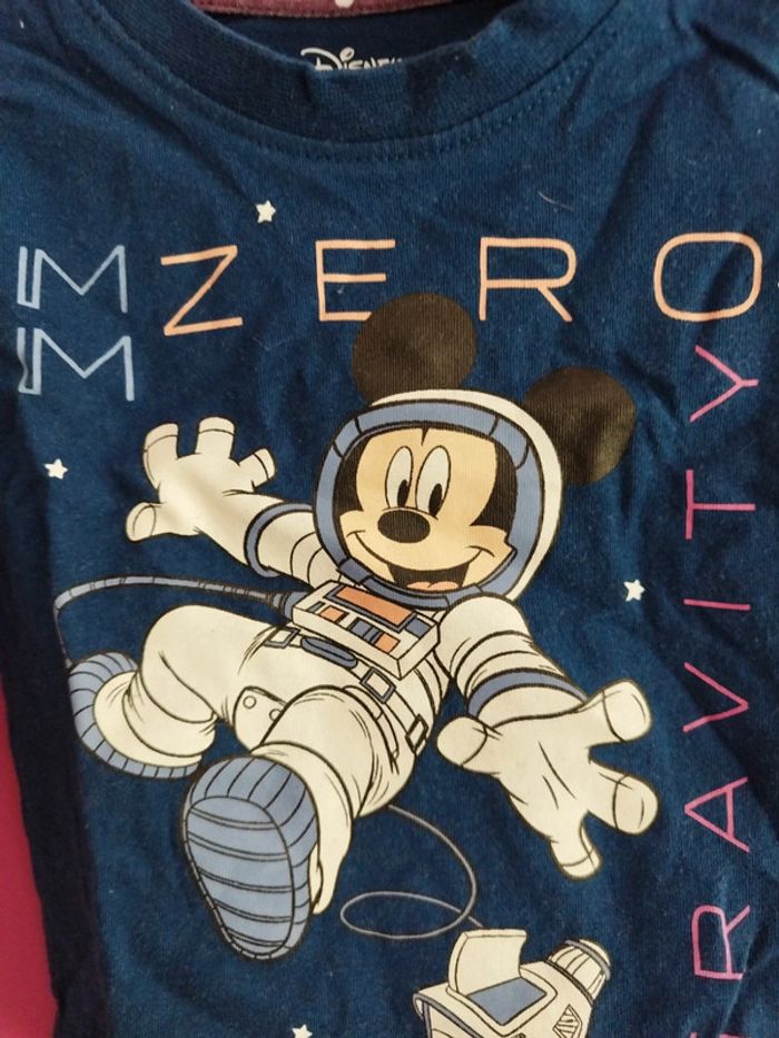 Tee-shirt manches longues garçon mickey Disney taille 6/9 mois b7 - photo numéro 2