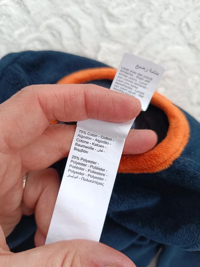 Pyjama grenouillère velours Garçon 1 mois Lion Orchestra - photo numéro 7