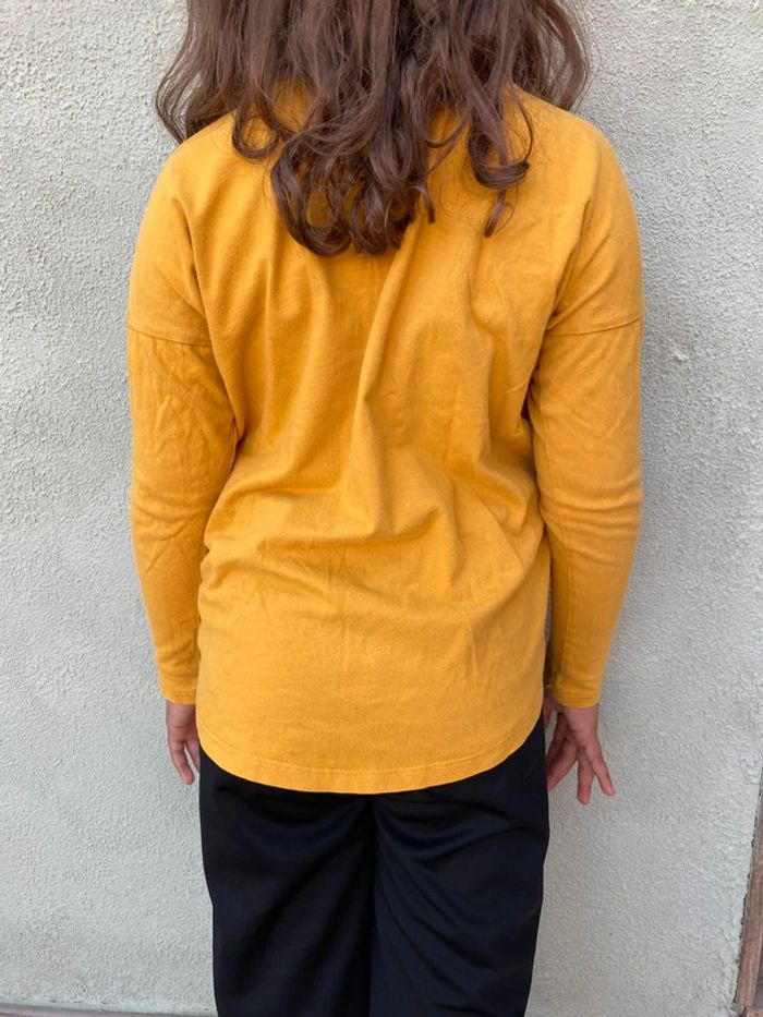 T-shirt manches longues jaune Desigual 9/10ans - photo numéro 2