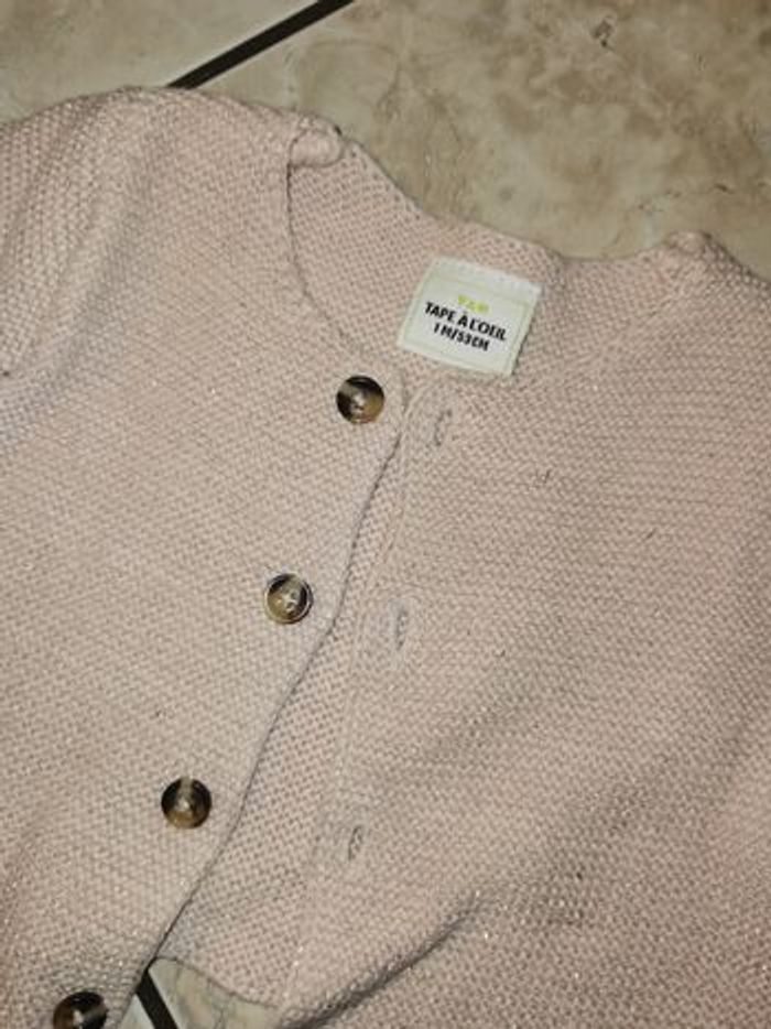 Gilet rose pailleté - photo numéro 2