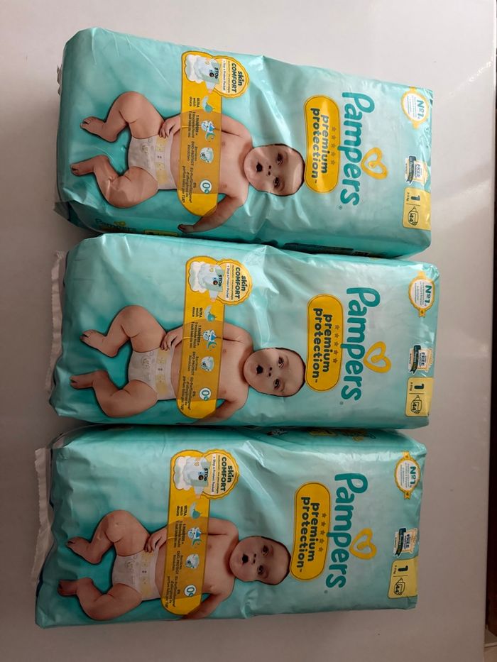 132 couches Pampers premium taille 1