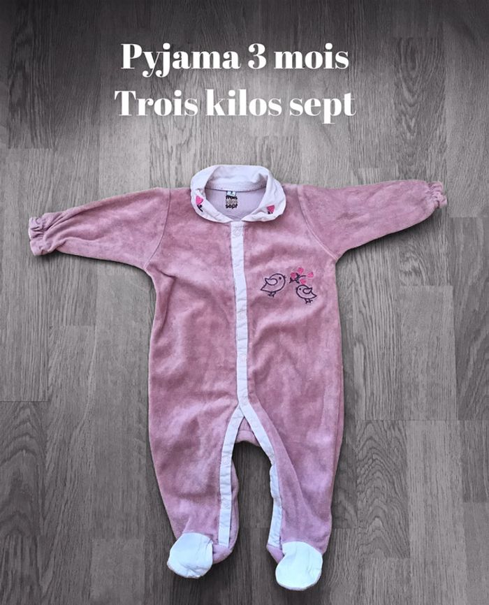 Pyjama 3 mois trois kilos sept