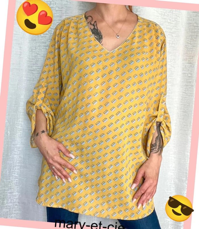 Blouse manches 3/4 taille 4 - Christy - photo numéro 3