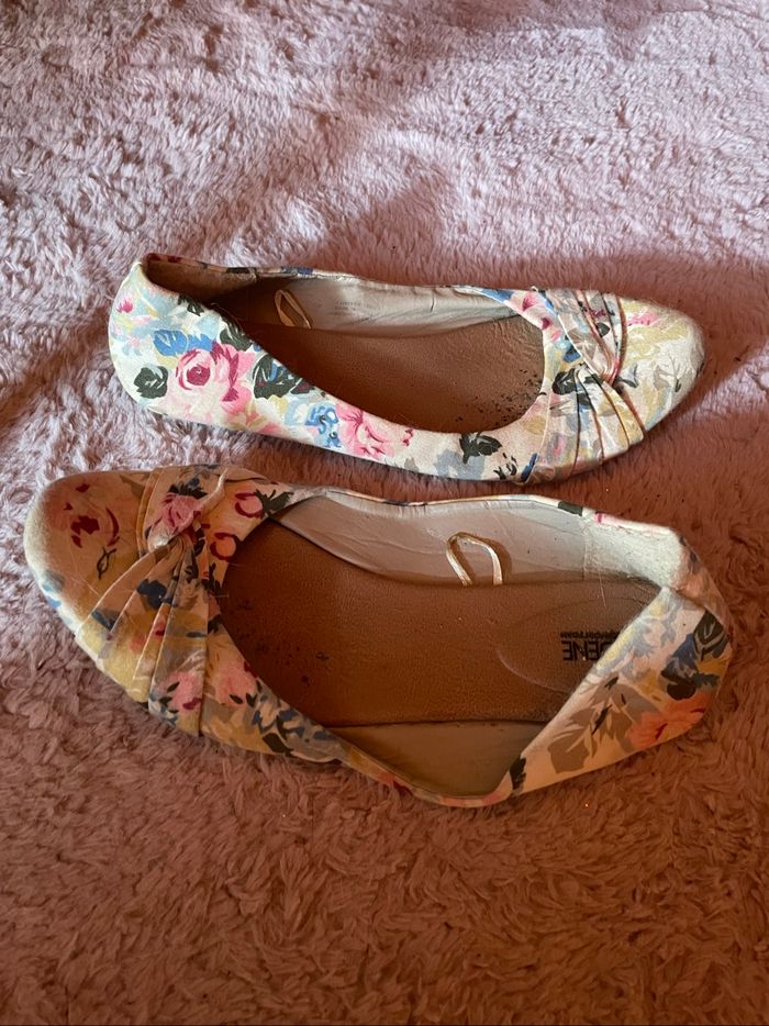 Ballerines blanches imprimer - photo numéro 4