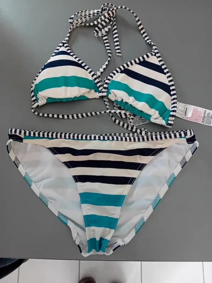 Maillot de bain 2 pièces Oxylane T38