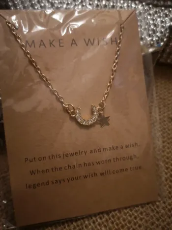 Collier lune étoile