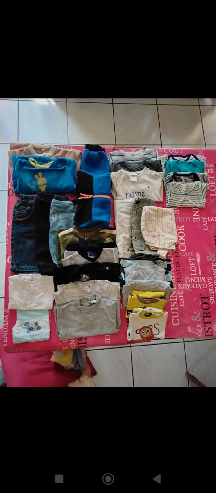 Vêtements  9  mois  garçon