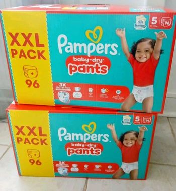 2 cartons xxl Pampers pants taille 5